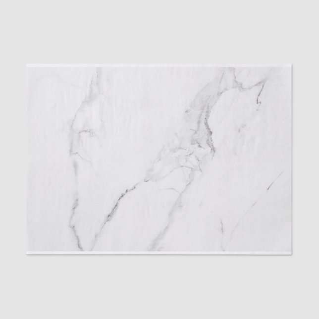 Elegant Marble and Wreath Wedding Tissue Paper (Front)