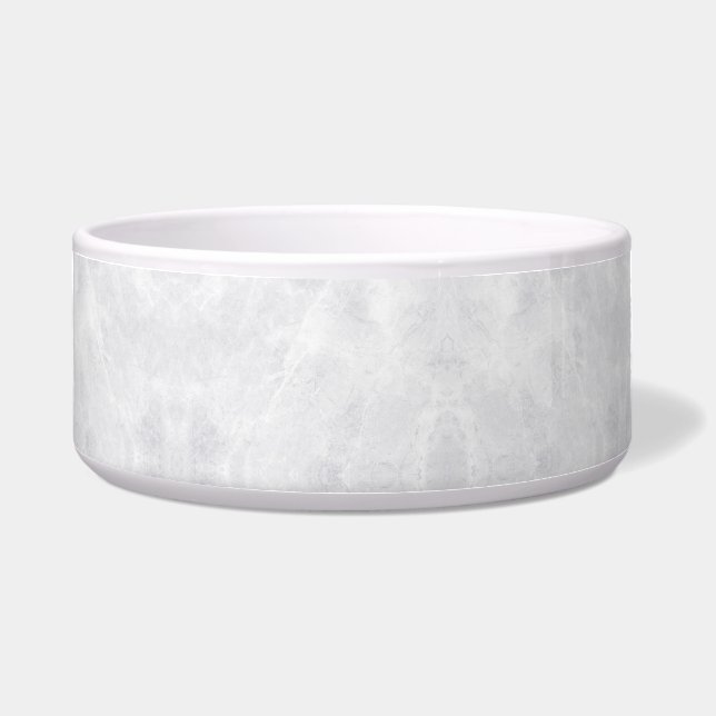 Elegant Marble Finish Pet Bowl for Modern Pets (Front)