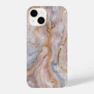 Elegant Marble iPhone14 Case with Gold Veins