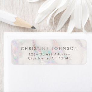 elegant marble label