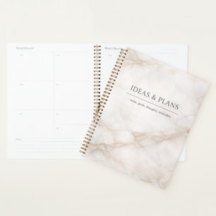 Elegant Marble Notebook for Notes and Journalling Planner