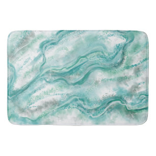 Elegant Marble Pattern Bathroom Rug Bath Mat