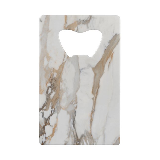 Elegant Marble Pattern Bottle Opener Credit Card Bottle Opener (Front)