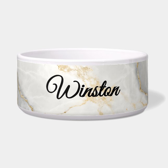 Elegant Marble Personalized with Your Pet Name (Front)