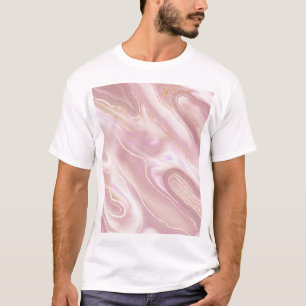 Elegant marble: rose gold texture T-Shirt