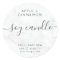 Elegant Marble Soy Candle Label