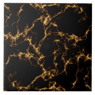 Elegant Marble style3 - Black Gold Tile