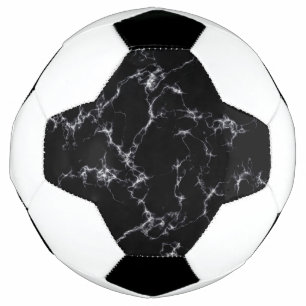 Elegant Marble style4 - Black and White Soccer Ball