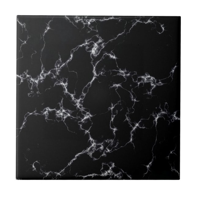 Elegant Marble style4 - Black and White Tile (Front)