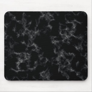 Elegant Marble style - black Mouse Pad