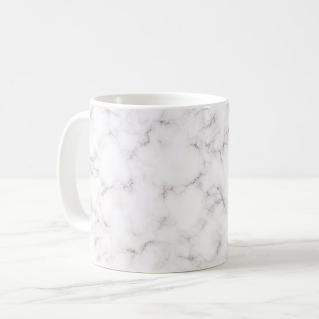 Elegant Marble style Coffee Mug (Front Left)