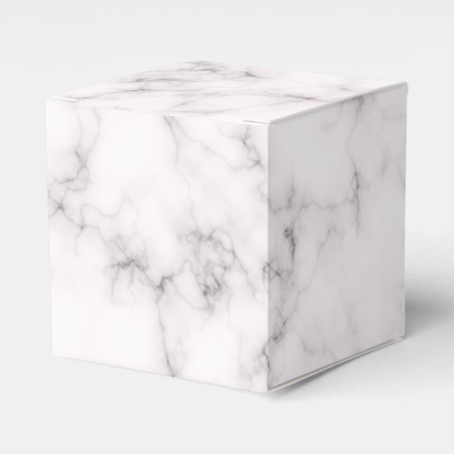 Elegant Marble style Favor Box (Front Side)