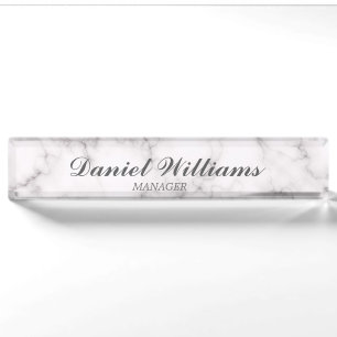 Elegant Marble style Nameplate
