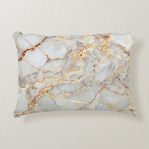 Elegant Marble Texture Accent Pillow