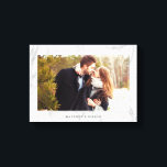 Elegant Marble Texture Frame Photo Canvas Print<br><div class="desc">Personalize it with your wedding date,  family name,  or any text of your choice for a beautiful and unique piece of wall art.</div>