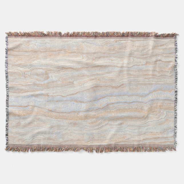 Elegant Marble Texture: High-Resolution Background Throw Blanket (Front)