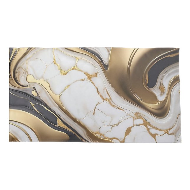 Elegant Marble Texture Pillowcase (Back)
