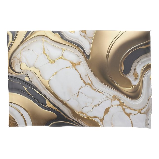Elegant Marble Texture Pillowcase (Front)