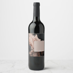 Elegant Marble texture Wine Label