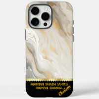 Elegant marble texture with golden accents flowing