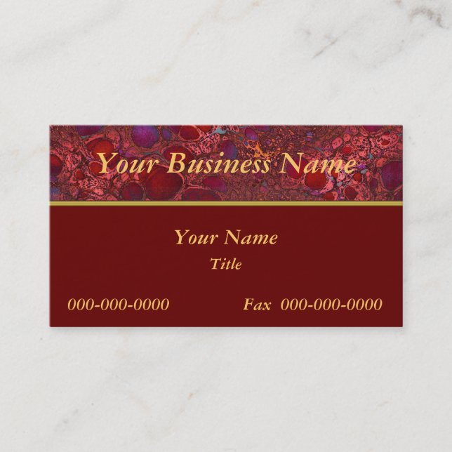 Elegant Marbled Business Card (Front)
