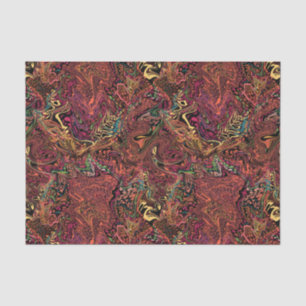 Elegant marbled tissue paper, warm autumn swirls paper