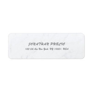 Élégant Marbre blanc de script de brosse Cursive s
