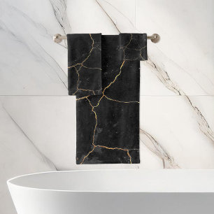 Élégant Marbre Noir Chic