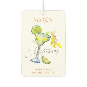 Elegant Margs & Matrimony Bachelorette Weekend Air Freshener