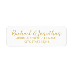 Élégant Mariage blanc et or