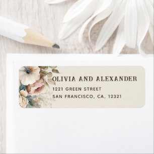 Élégant mariage bohème floral aquarelle doux jardi