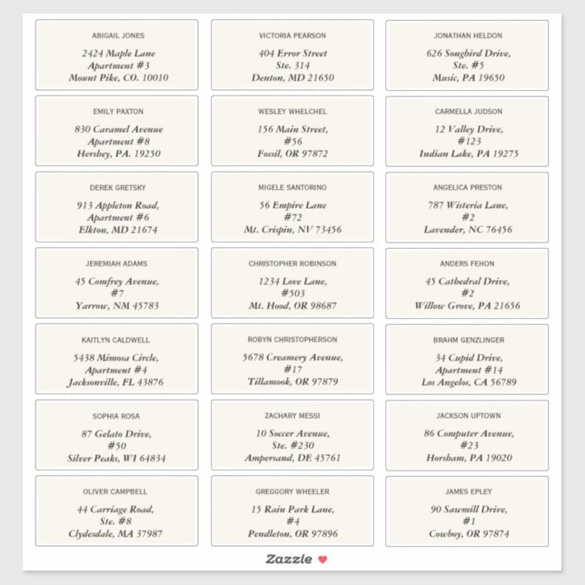 Elégant Mariage Daisy Étiquettes de adresse d'invi (Feuille)