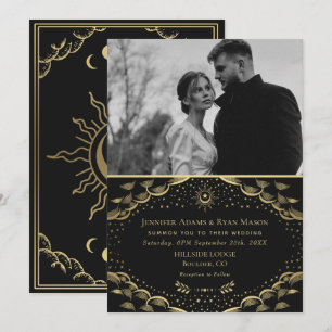 Elégant Mariage de la carte Gold Tarot