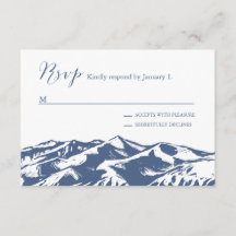 Elégant mariage de montagne RSVP