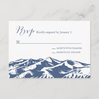 Elégant mariage de montagne RSVP