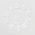 Élégant Mariage des couples de couronnes botanique