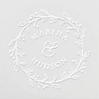 Élégant Mariage des couples de couronnes botanique