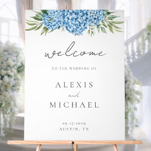 Élégant Mariage floral Blue Hydrangea