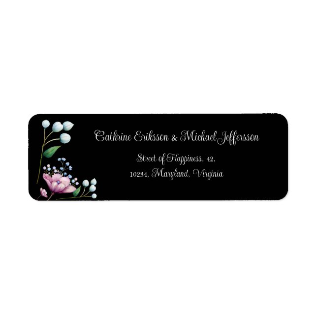 Élégant Mariage Floral Soft Botanical Romance (Devant)