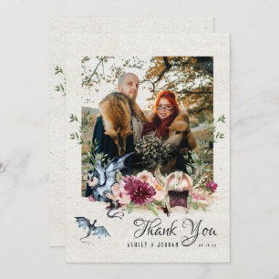 Élégant Mariage floral viking Merci photo