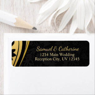 Élégant Mariage Gold Black Deco
