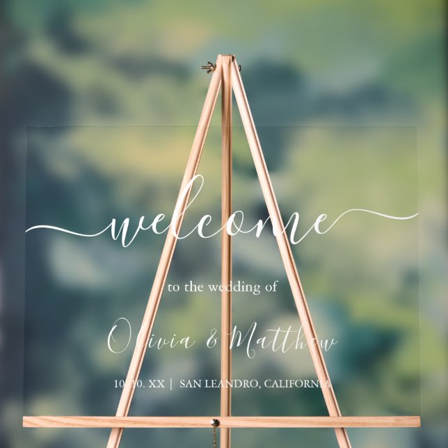 Élégant Mariage minimaliste classique blanc (Neutre)