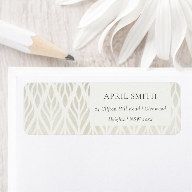 ÉLÉGANT MARIAGE MODERNE ART DÉCO EN ARGENT BLANC (En situation)