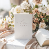 Elégant Mariage photo blanc Sa carte Vows