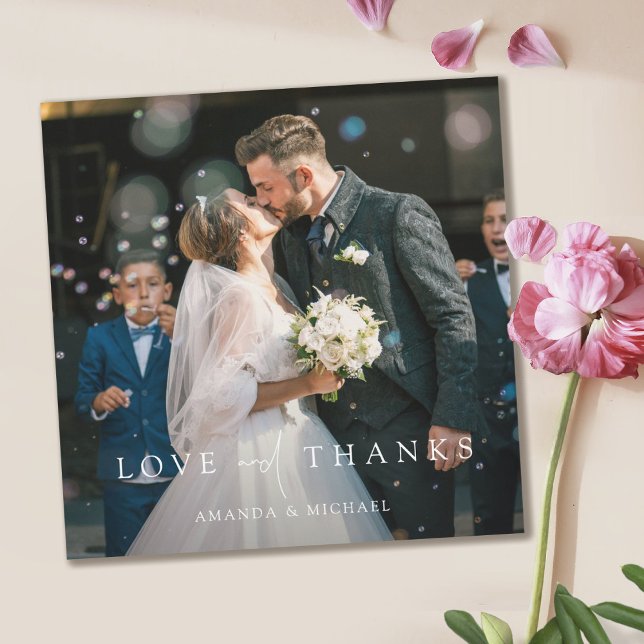 Élégant Mariage photo Merci magnétique Modèle (Créateur téléchargé)