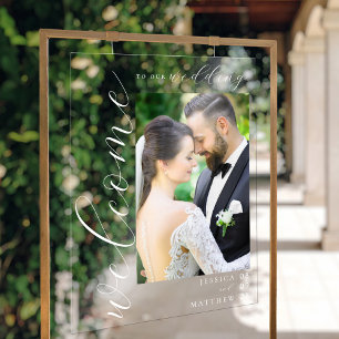 Elégant Mariage photo moderne Bienvenue