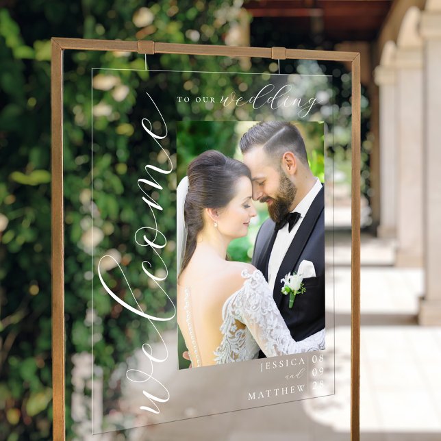 Elégant Mariage photo moderne Bienvenue (Créateur téléchargé)