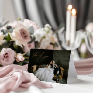 Élégant Mariage photo moderne simple Carte de reme