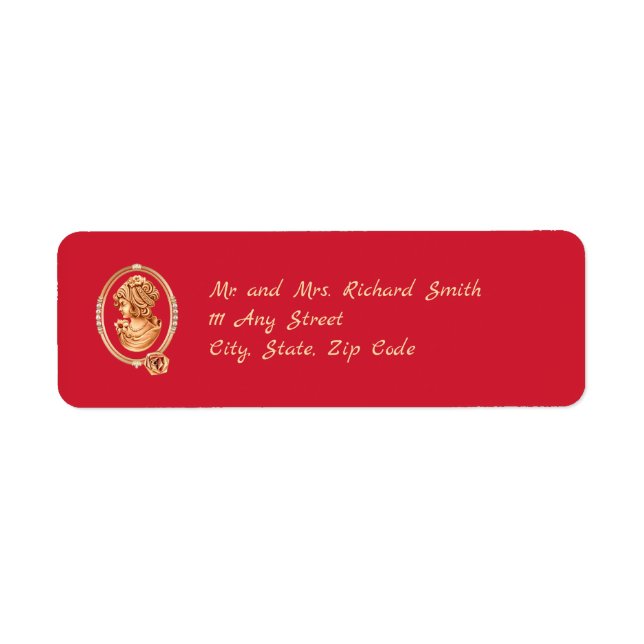 Élégant Mariage rouge et rouge or (Devant)