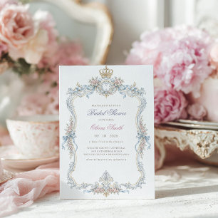 Elegant Marie Antoinette Bridal Shower Invitation